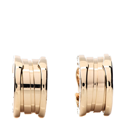 Bulgari 18K Yellow Gold B.Zero1 Hoop Earrings 1 of 6