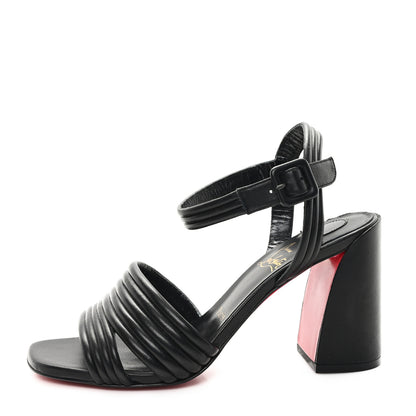 Christian Louboutin Nappa Manola 85 Sandals 37.5 Black 1 of 9
