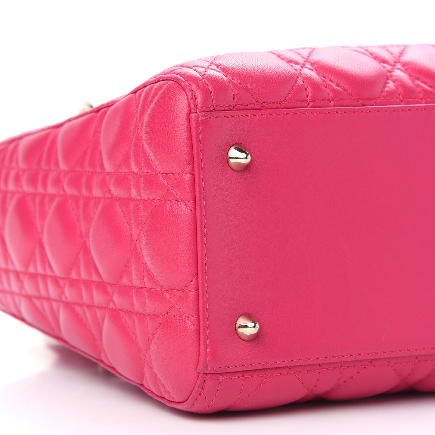 Lambskin Cannage Medium Lady Dior Pink