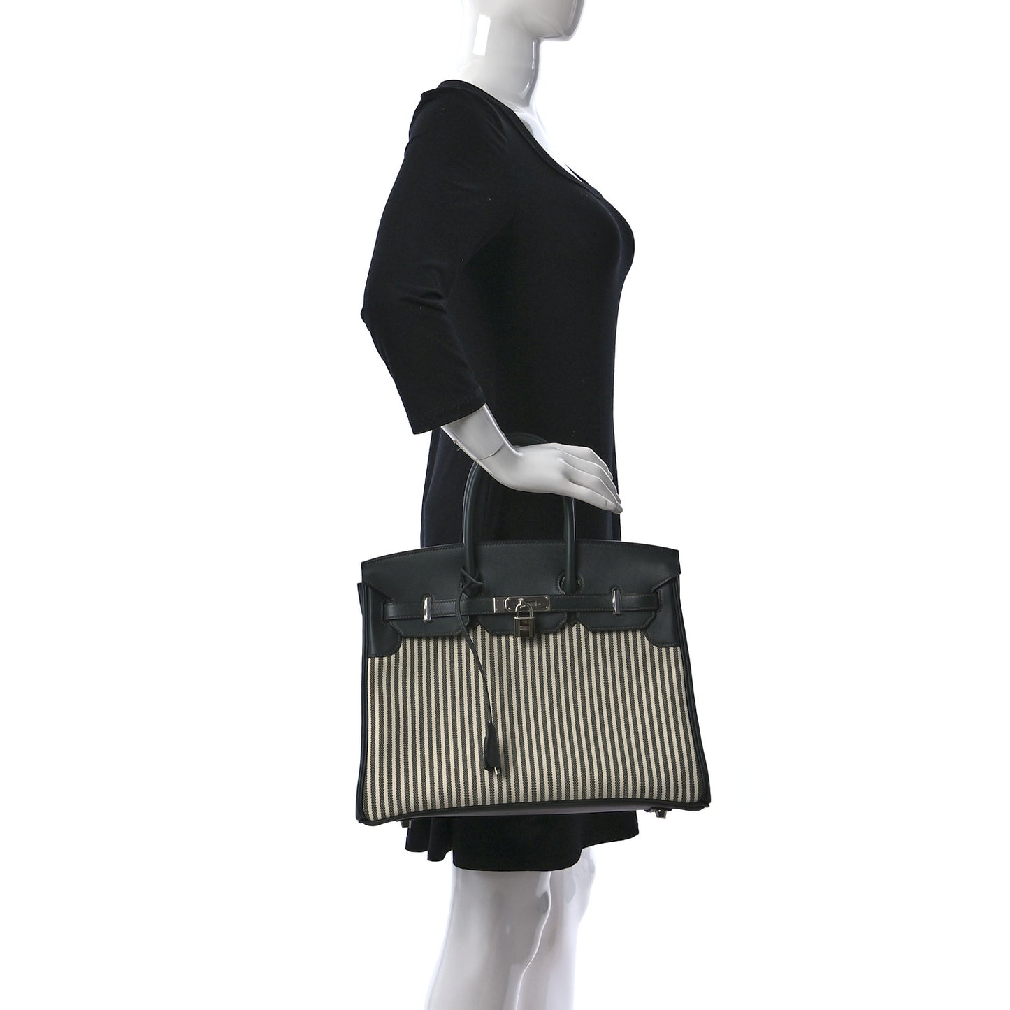 Toile Birkin 35 Vert Anglais