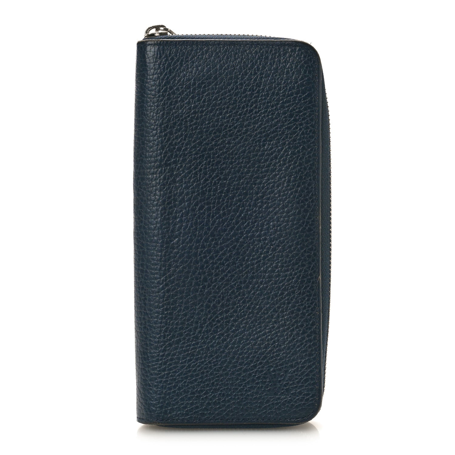 Louis Vuitton Taurillon Vertical Zippy Wallet Navy 1 of 10