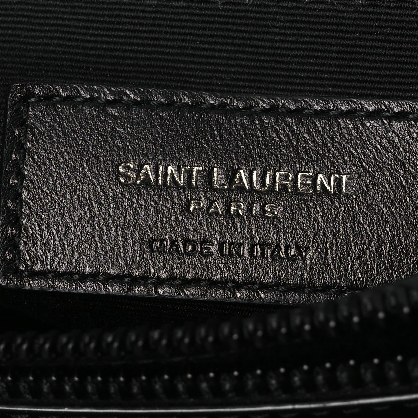 Calfskin Y Quilted Monogram Monochrome Medium Loulou Chain Satchel Black