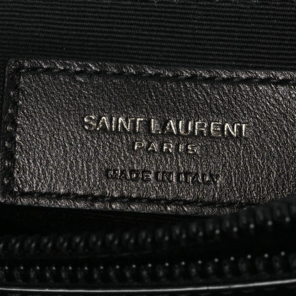 Saint Laurent Calfskin Y Quilted Monogram Monochrome Medium Loulou Chain Satchel Black 6 of 12