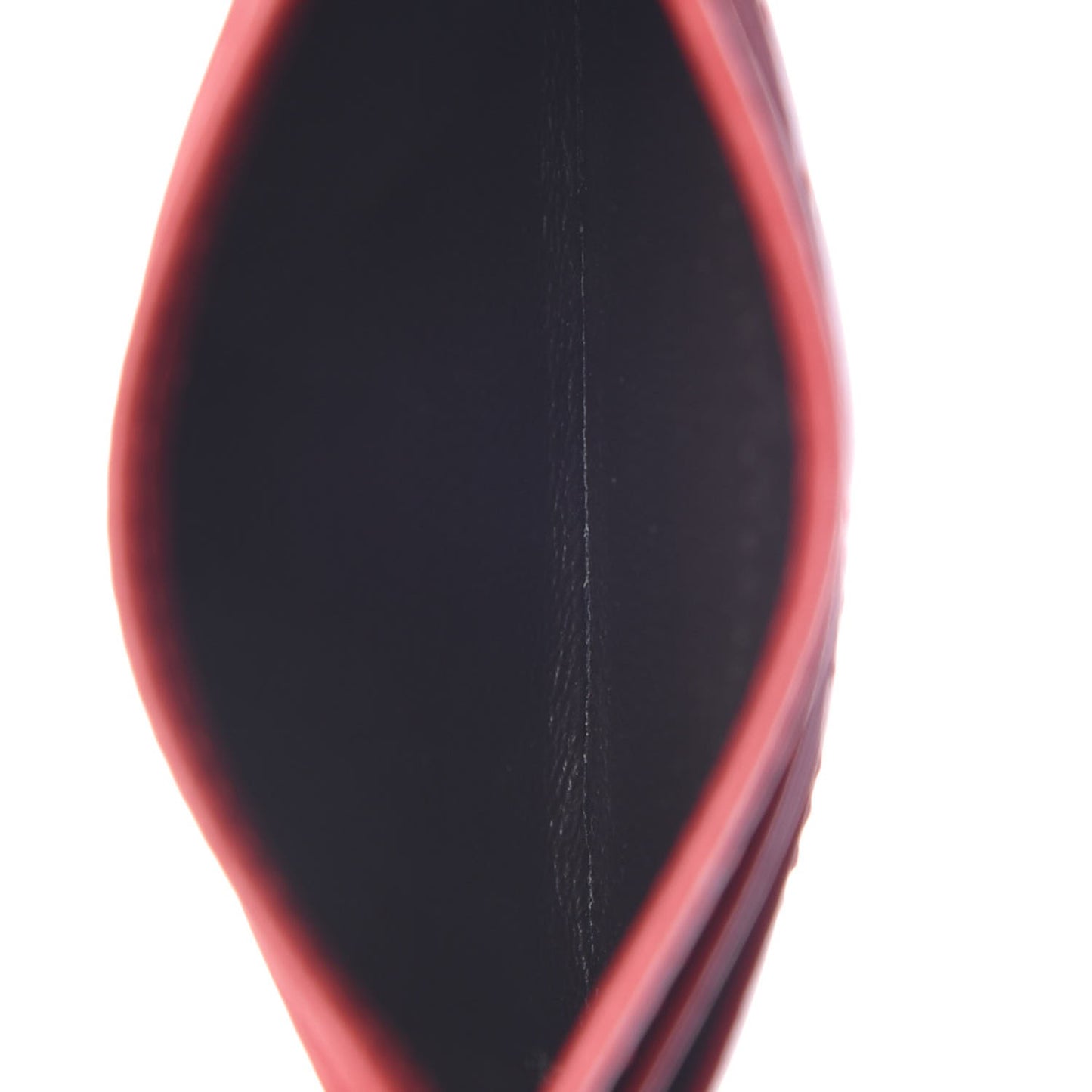 Calfskin Matelasse GG Marmont Card Holder Hibiscus Red