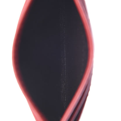 Gucci Calfskin Matelasse GG Marmont Card Holder Hibiscus Red 5 of 7