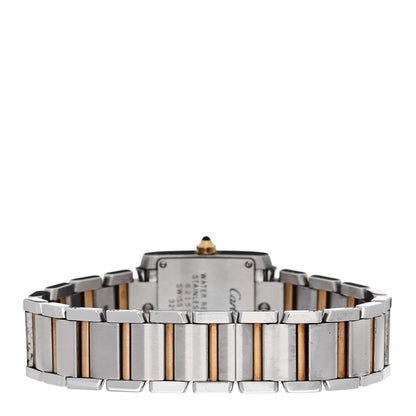 Cartier Stainless Steel 18K Yellow Gold 20mm Tank Francaise Quartz Watch 3 of 5