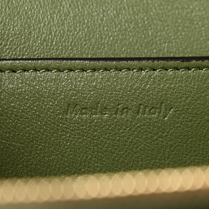 Celine Shiny Smooth Calfskin Medium Frame Shoulder Bag Olive Pastel Green 6 of 12
