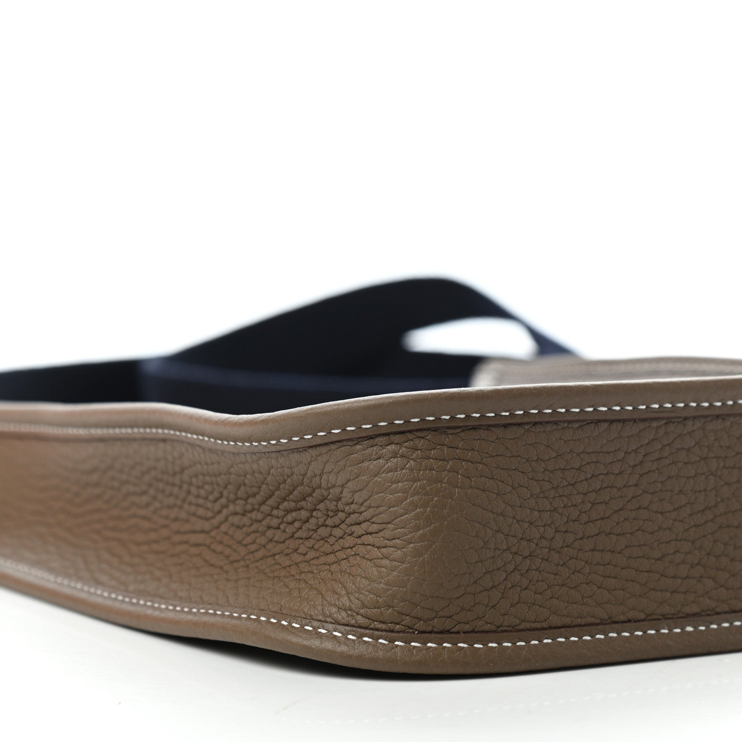 Hermes Taurillon Clemence Amazone Evelyne TPM Etoupe Bleu Indigo 7 of 11