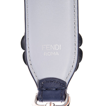 Fendi Vitello Dolce Flowerland Bi-Color Studded Strap You Blueberry Azzurro Polvere Multicolor 4 of 5