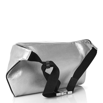Valentino Garavani Metallic Calfskin VRing Belt Bag Silver 2 of 8