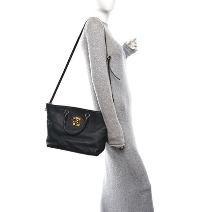 Versace Vitello Medusa Tote Black 2 of 9