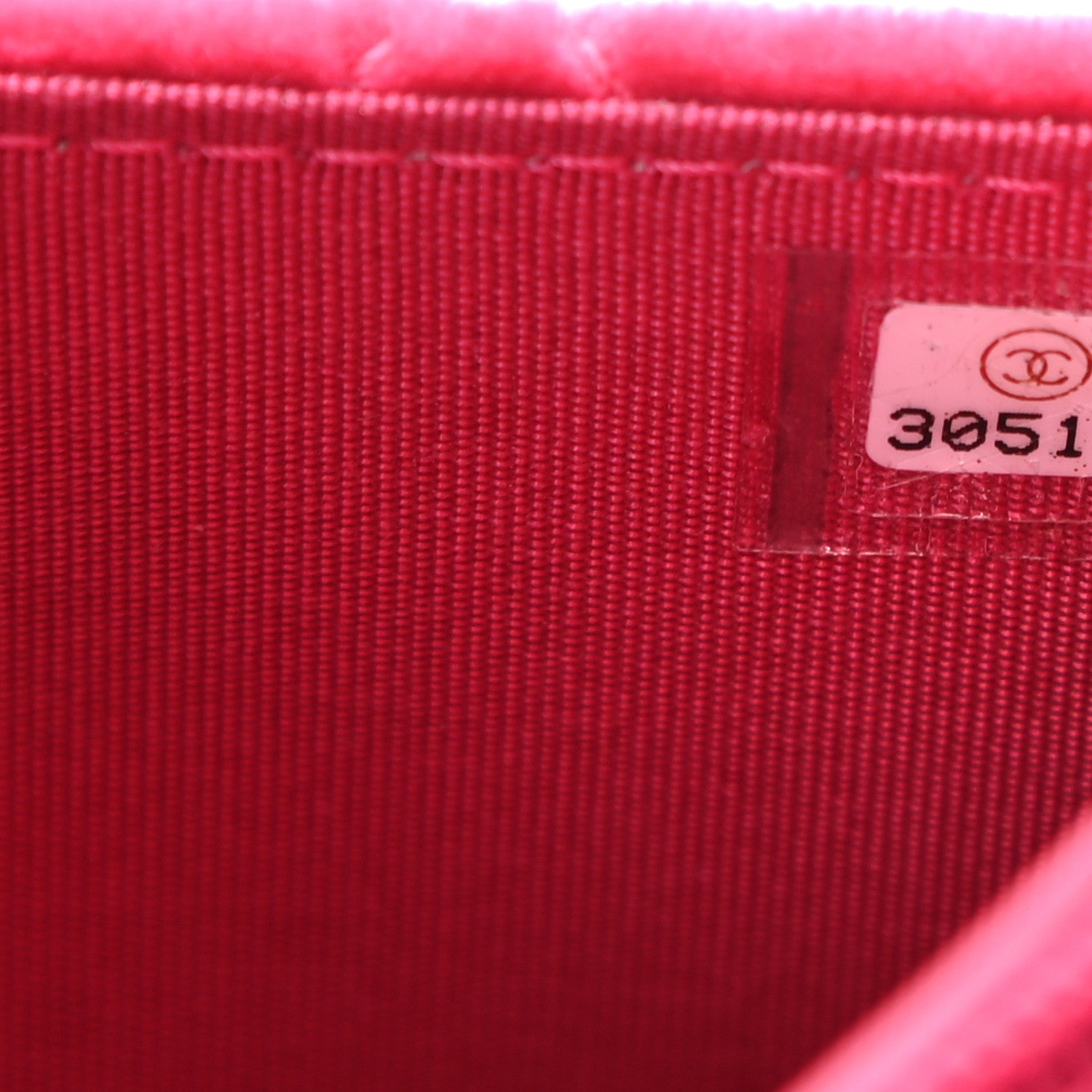 Chanel Velvet Quilted Pearl Crush Wallet On Chain WOC Pink 9 of 12