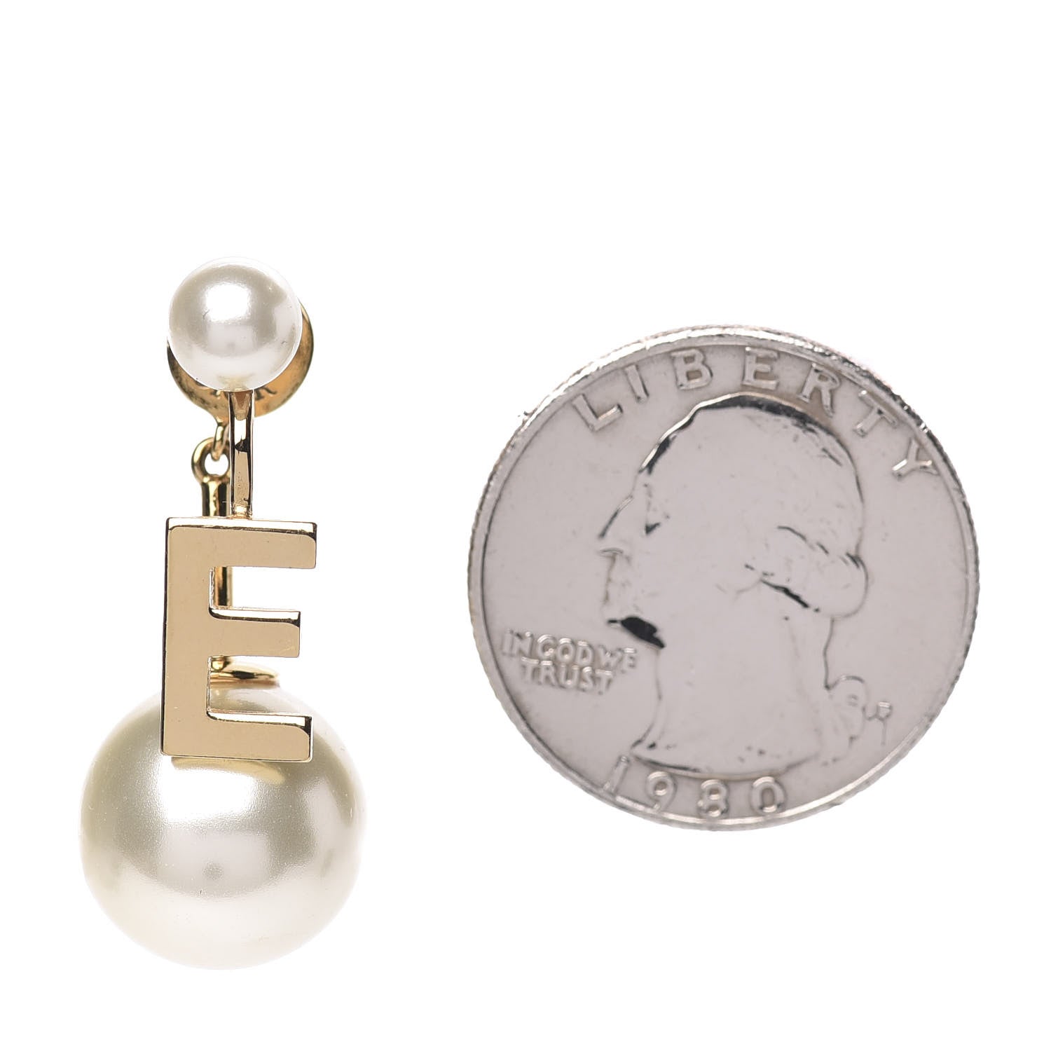 Christian Dior Pearl My ABCDior E Tribale Earring Gold 2 of 4