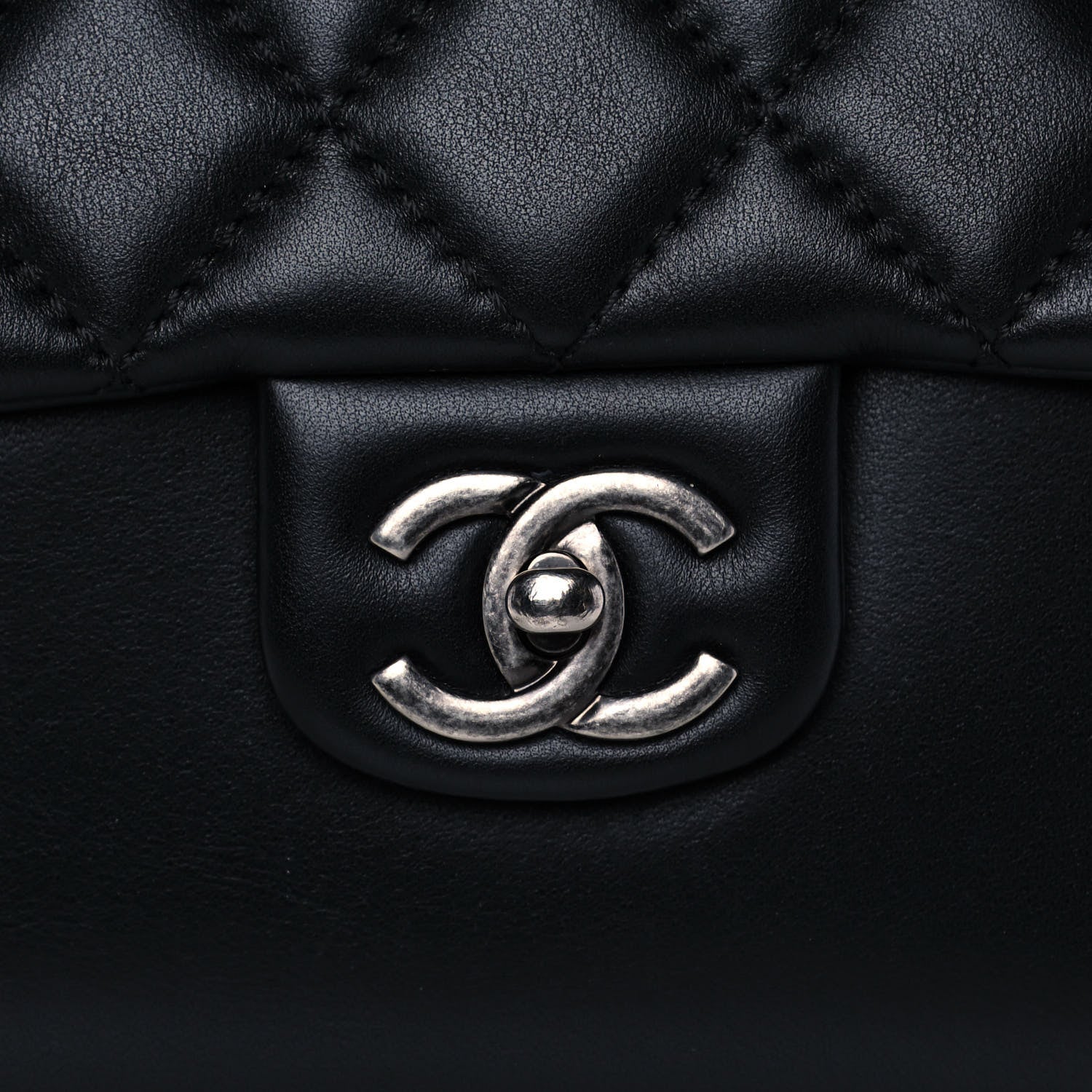 Chanel Calfskin Quilted Medium Rock My Shoulder Flap Black 7 of 12