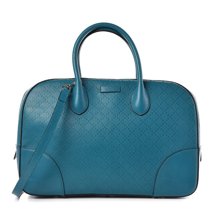 Gucci Calfskin Bright Diamante Top Handle Bag Deep Cobalt 1 of 21