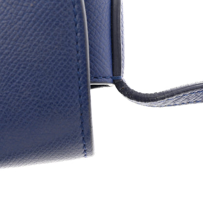 Celine Grained Calfskin Small Trotteur  Indigo 11 of 13