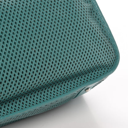 Chanel Calfskin Perforated Up In The Air Tote Green 8 of 12