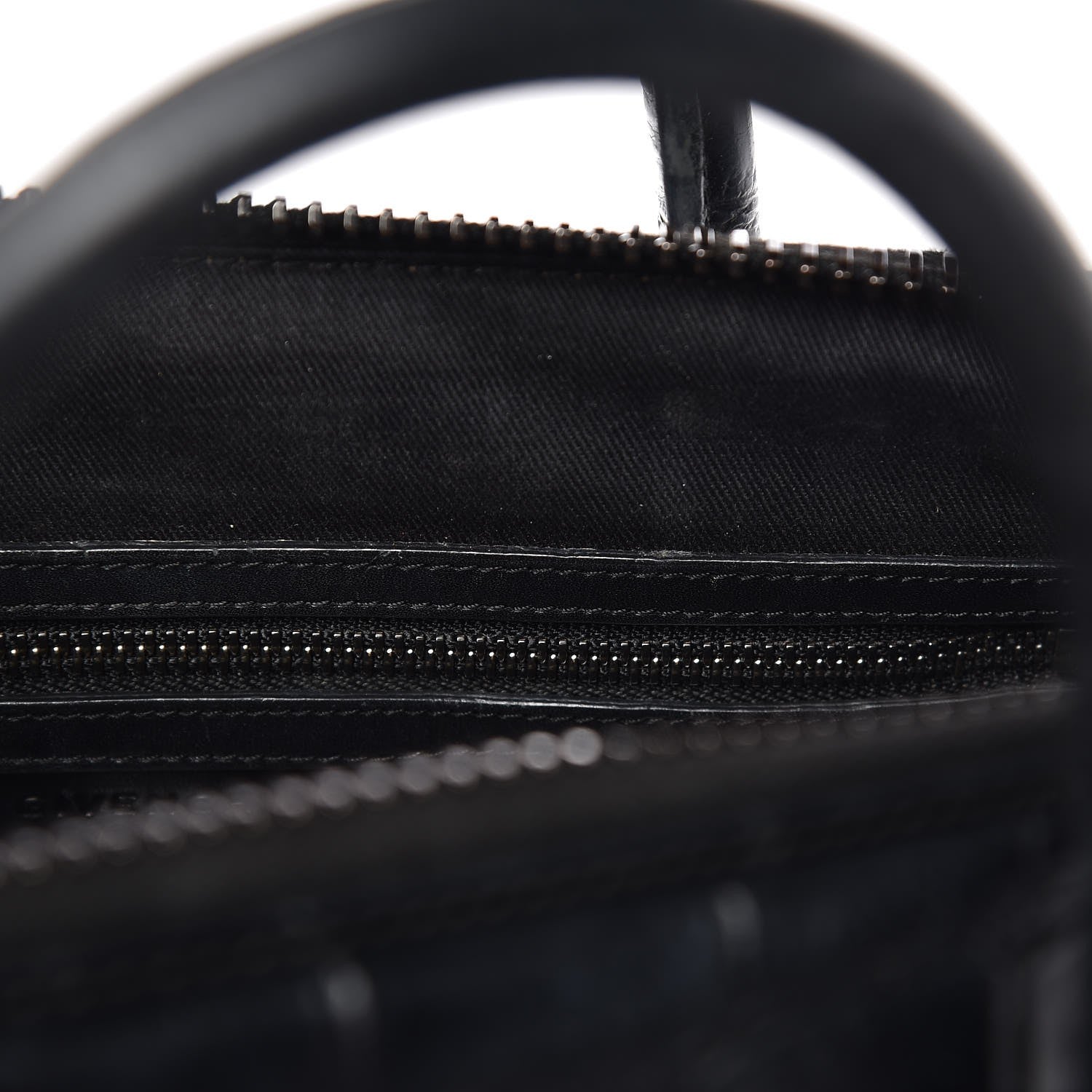 Givenchy Calfskin Crocodile Embossed Medium Antigona Black 8 of 12