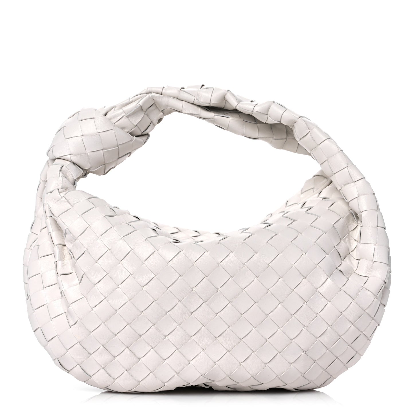 Nappa Intrecciato Teen Jodie Hobo White