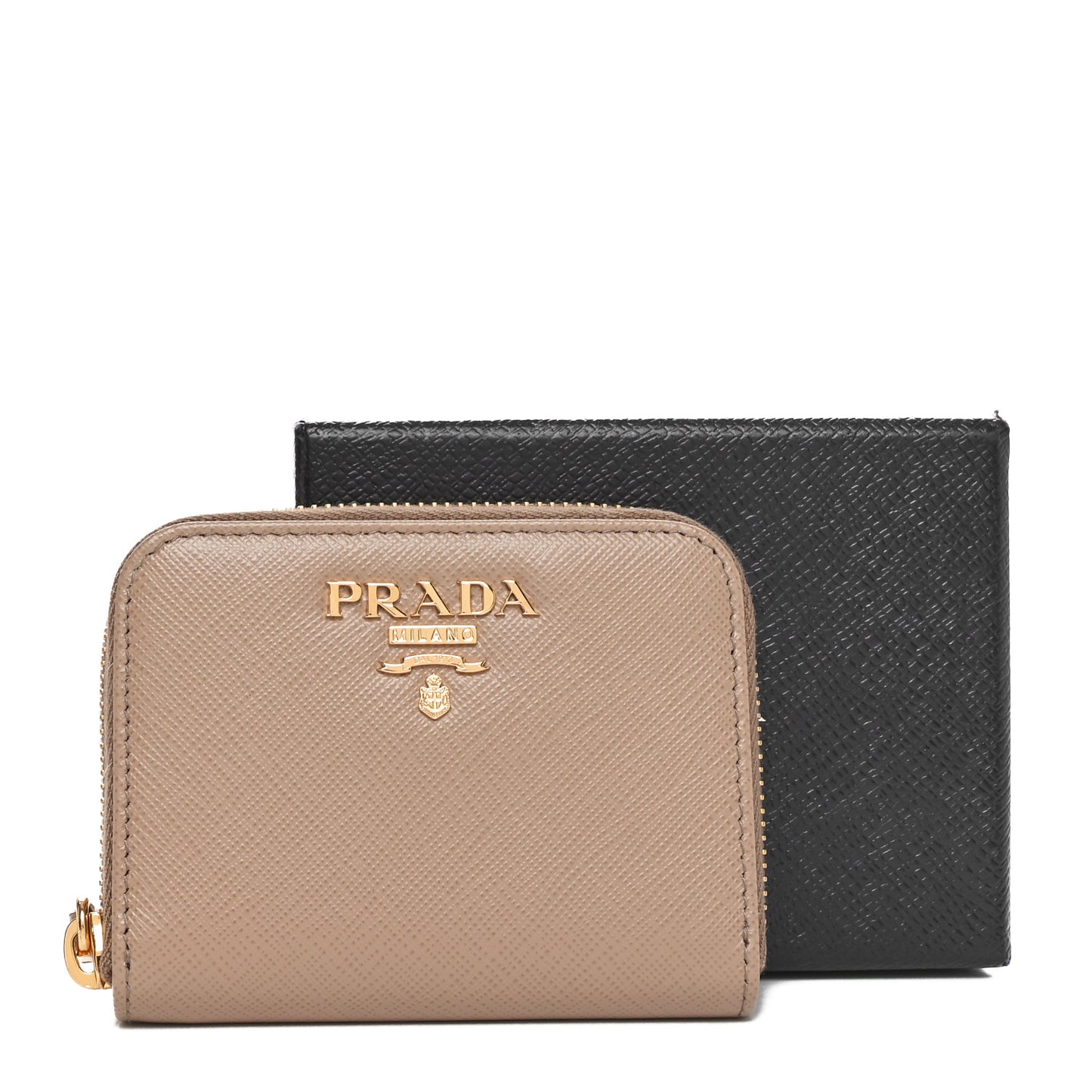 Saffiano Metal Zip Coin Purse Cammeo