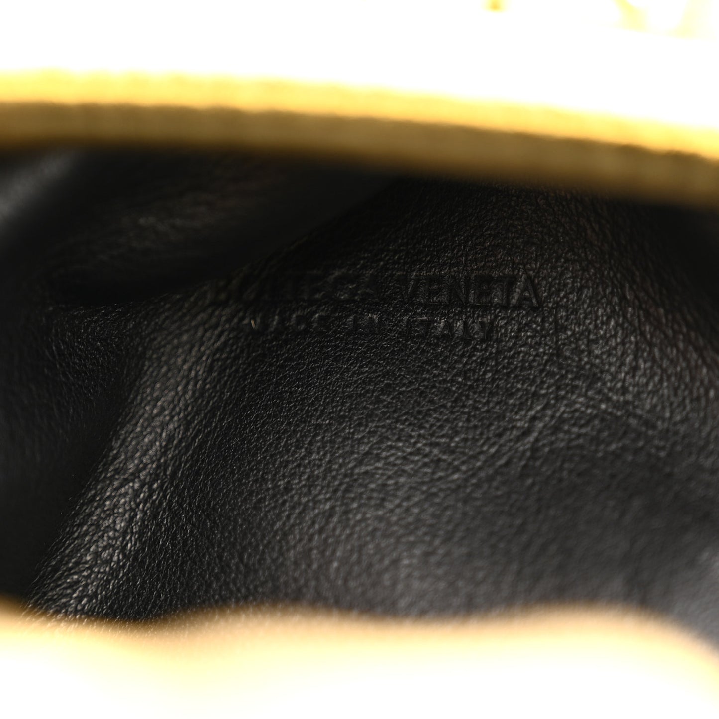 Metallic Bark Calfskin The Mini Pouch Gold