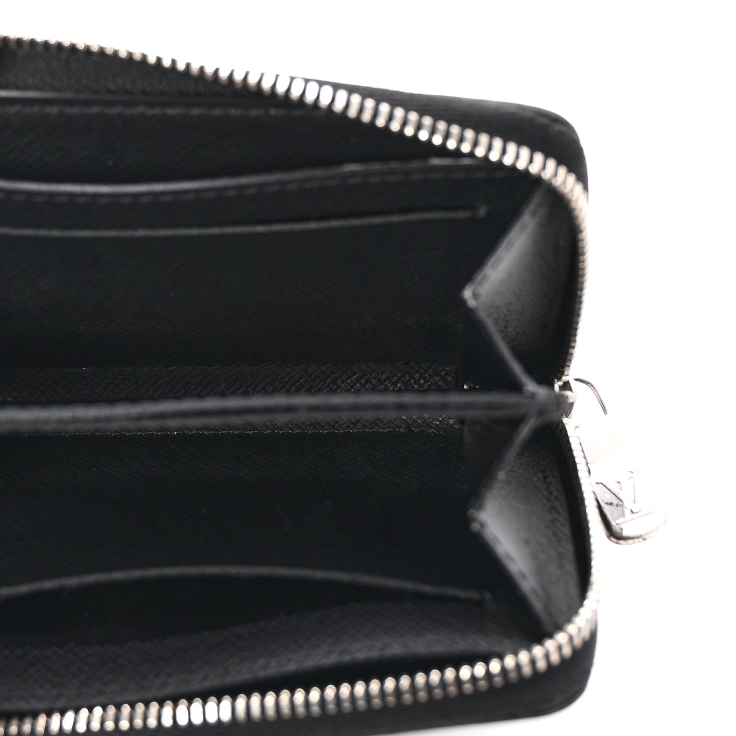 Louis Vuitton Taiga Zippy Coin Purse Vertical Black 5 of 6