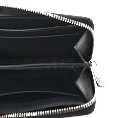 Louis Vuitton Taiga Zippy Coin Purse Vertical Black 5 of 6