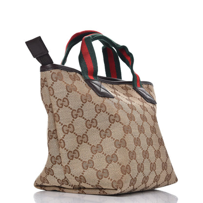 Gucci Children's Monogram GG Web Mini Tote Dark Brown 3 of 7