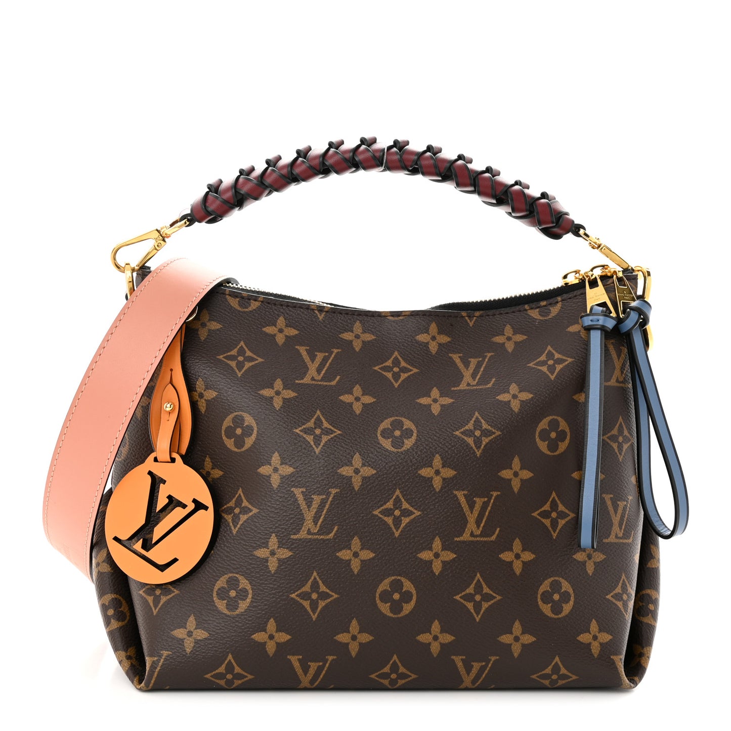 Monogram Beaubourg Hobo Mini Bordeaux Red Peach Safran