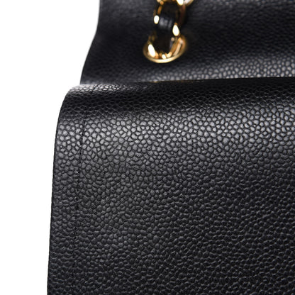 Chanel Caviar Quilted Jumbo Double Flap Black 12 of 16