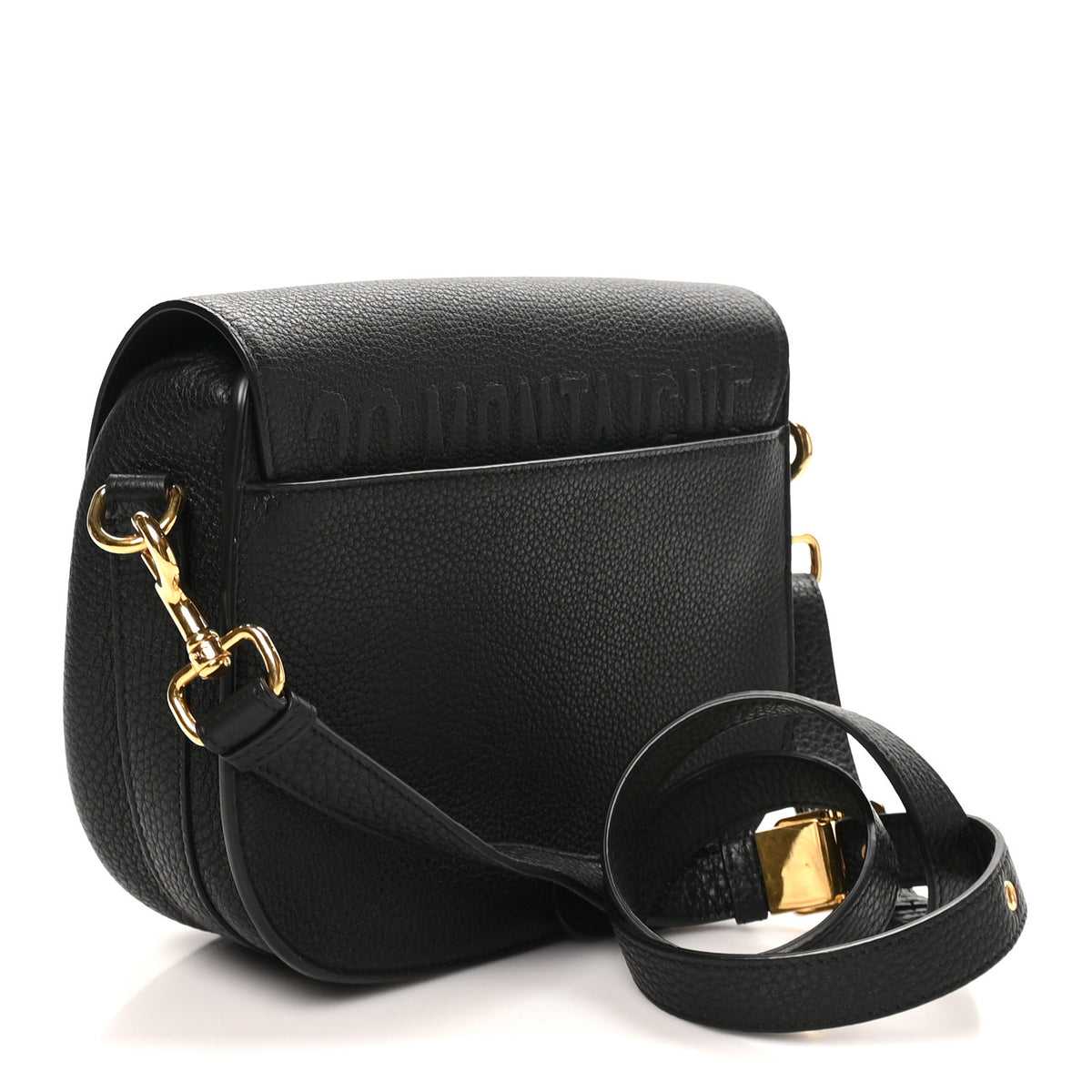 Christian Dior Grained Calfskin Medium Bobby Flap Black 2 of 8