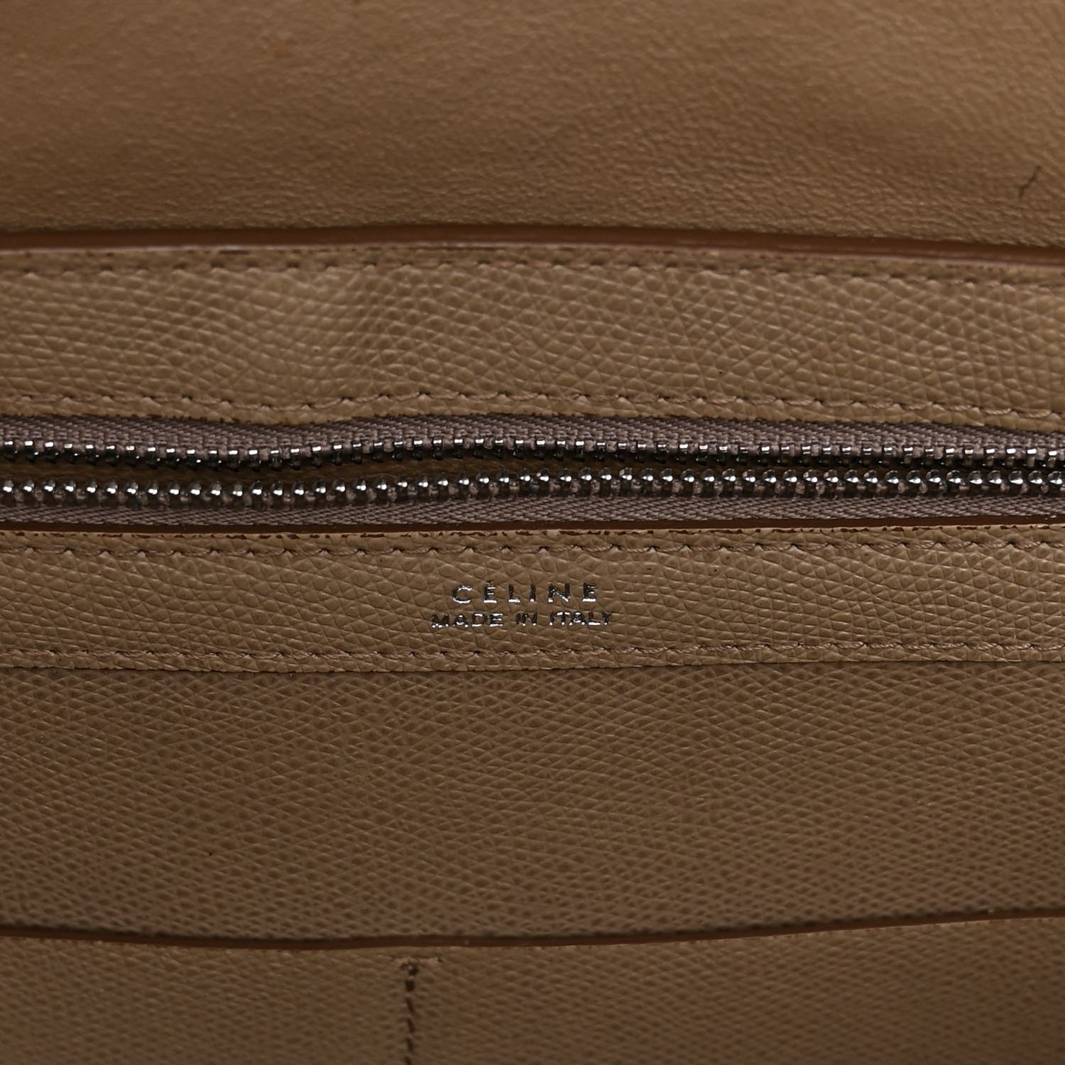 Celine Grained Calfskin Medium Horizontal Cabas Phantom Taupe 6 of 10