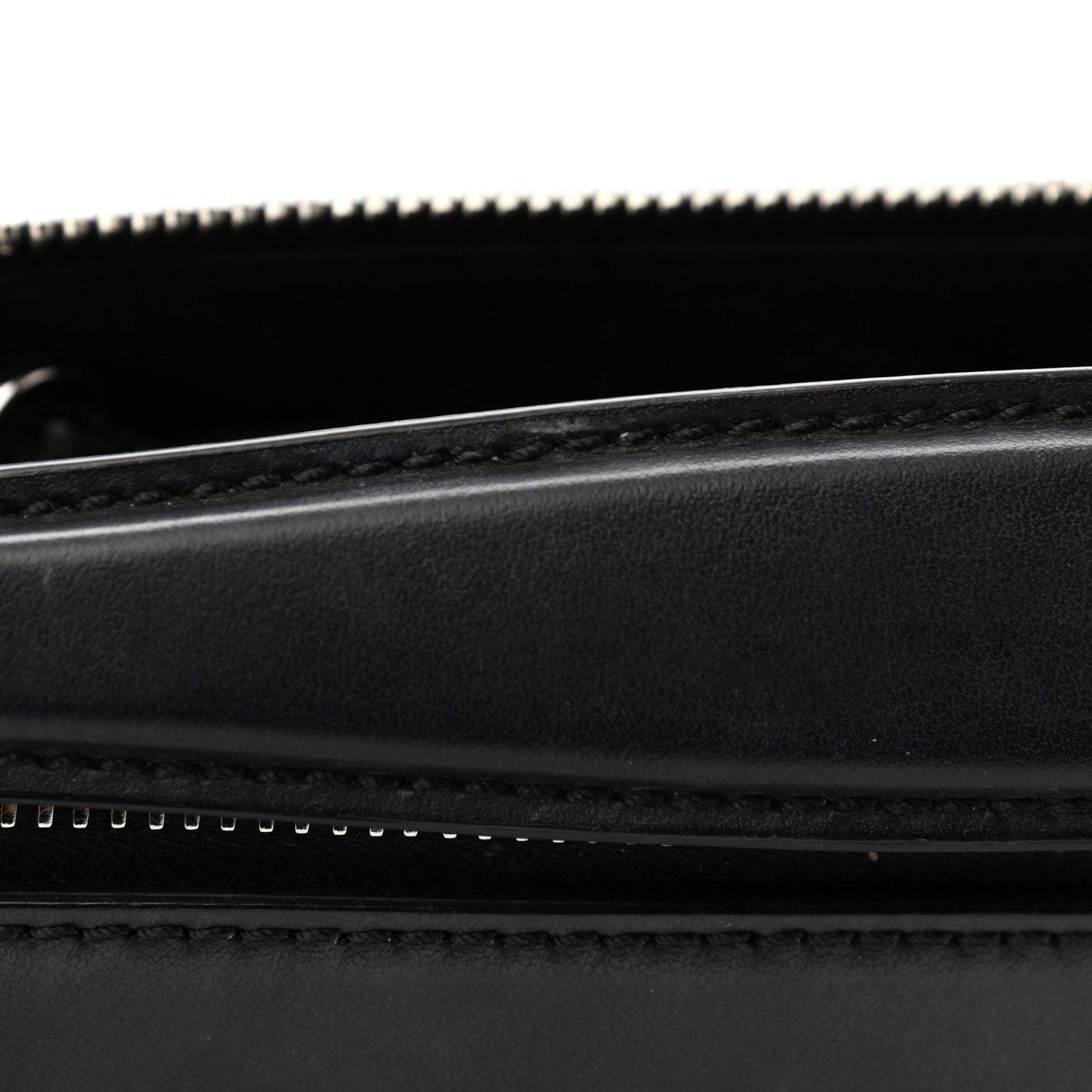 Fendi Vitello Baltico Dolce DotCom Satchel Black Blue Royal 12 of 14