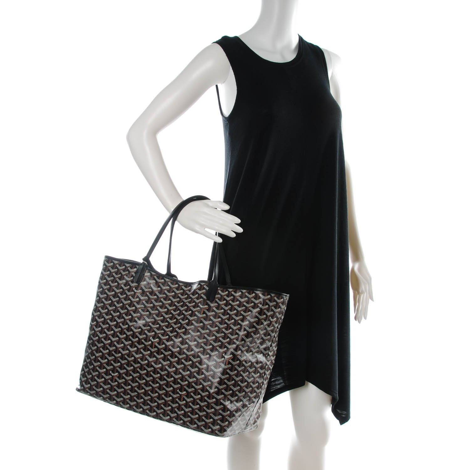Goyard Goyardine Saint Louis GM Black 2 of 8