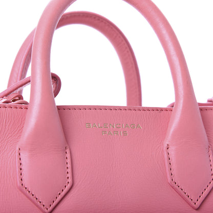 Balenciaga Calfskin Padlock Mini All Afternoon Tote Rose Fluo 13 of 14