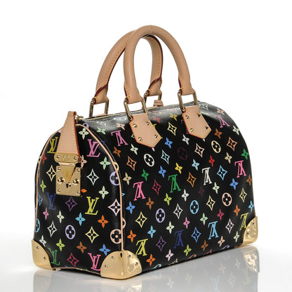 Louis Vuitton Monogram Multicolor Speedy 30 Black 3 of 6