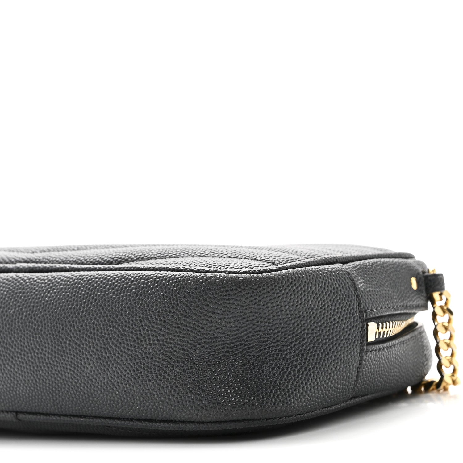 Saint Laurent Grain De Poudre Matelasse Monogram Mini Lou Camera Bag Dark Smog 10 of 11