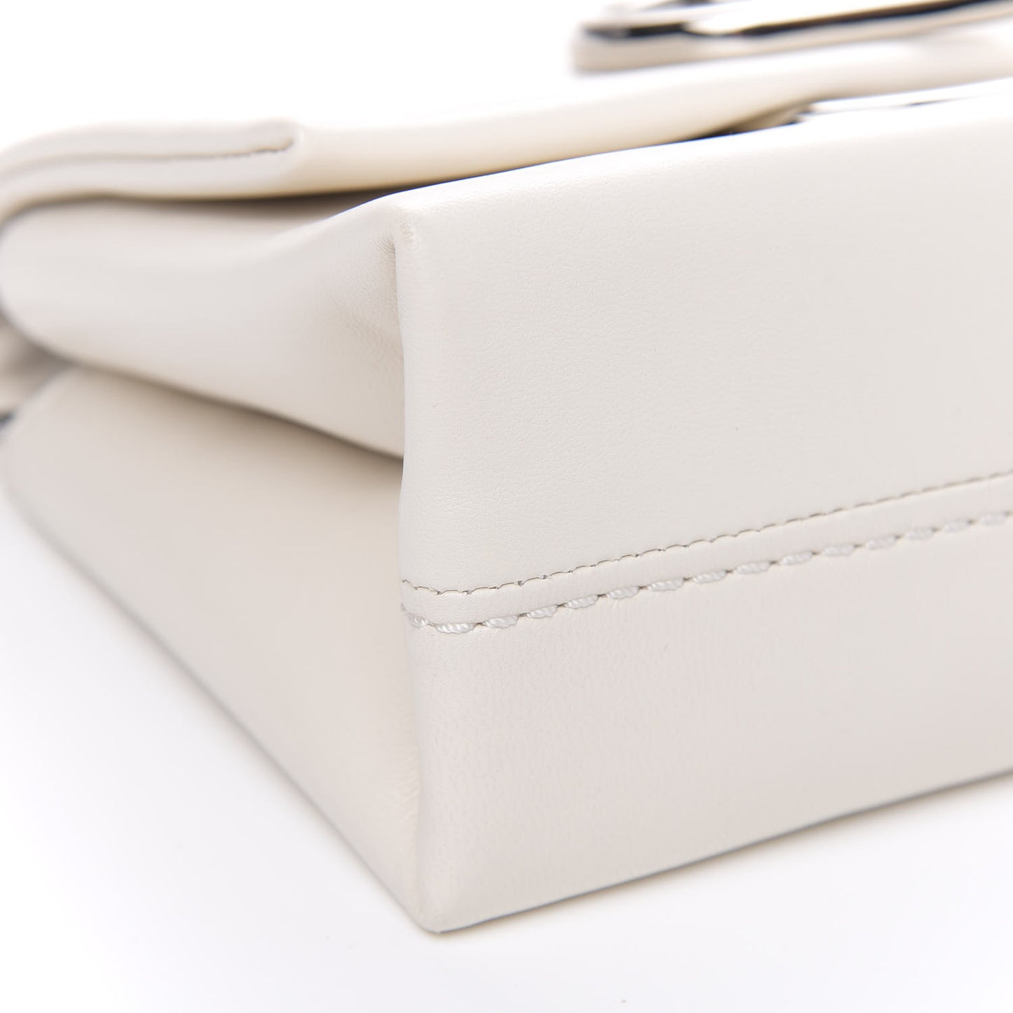3.1 Calfskin Alix Soft Flap Clutch White