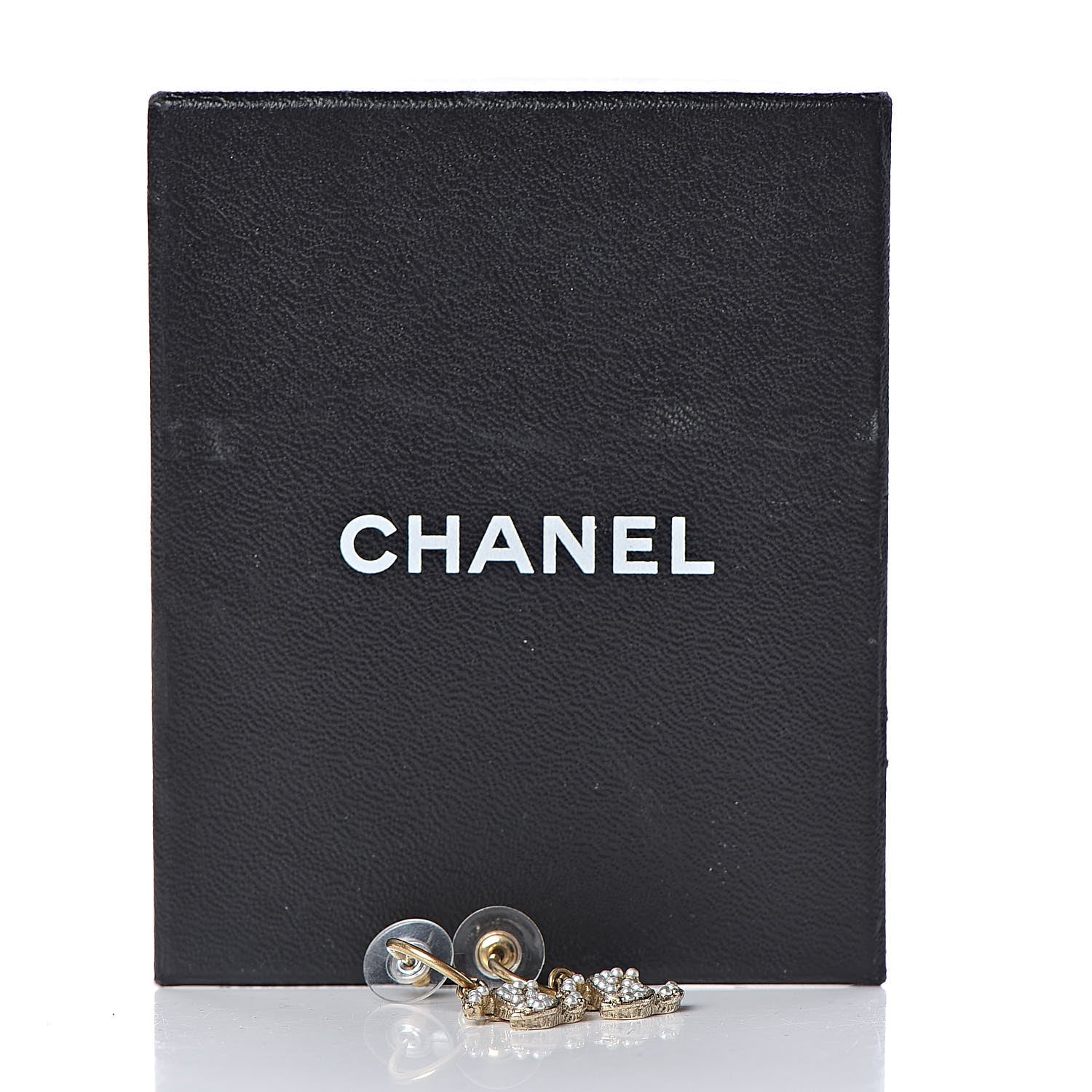 Chanel Pearl CC Dangle Earrings Light Gold 6 of 6