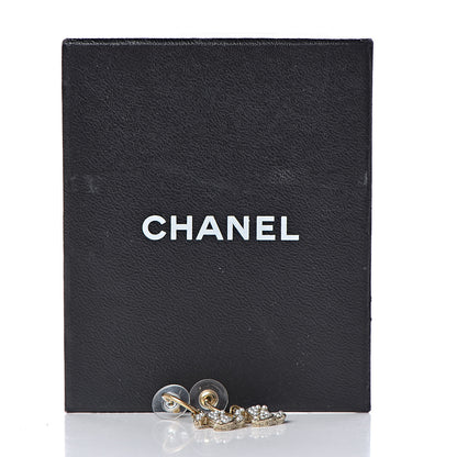Chanel Pearl CC Dangle Earrings Light Gold 6 of 6