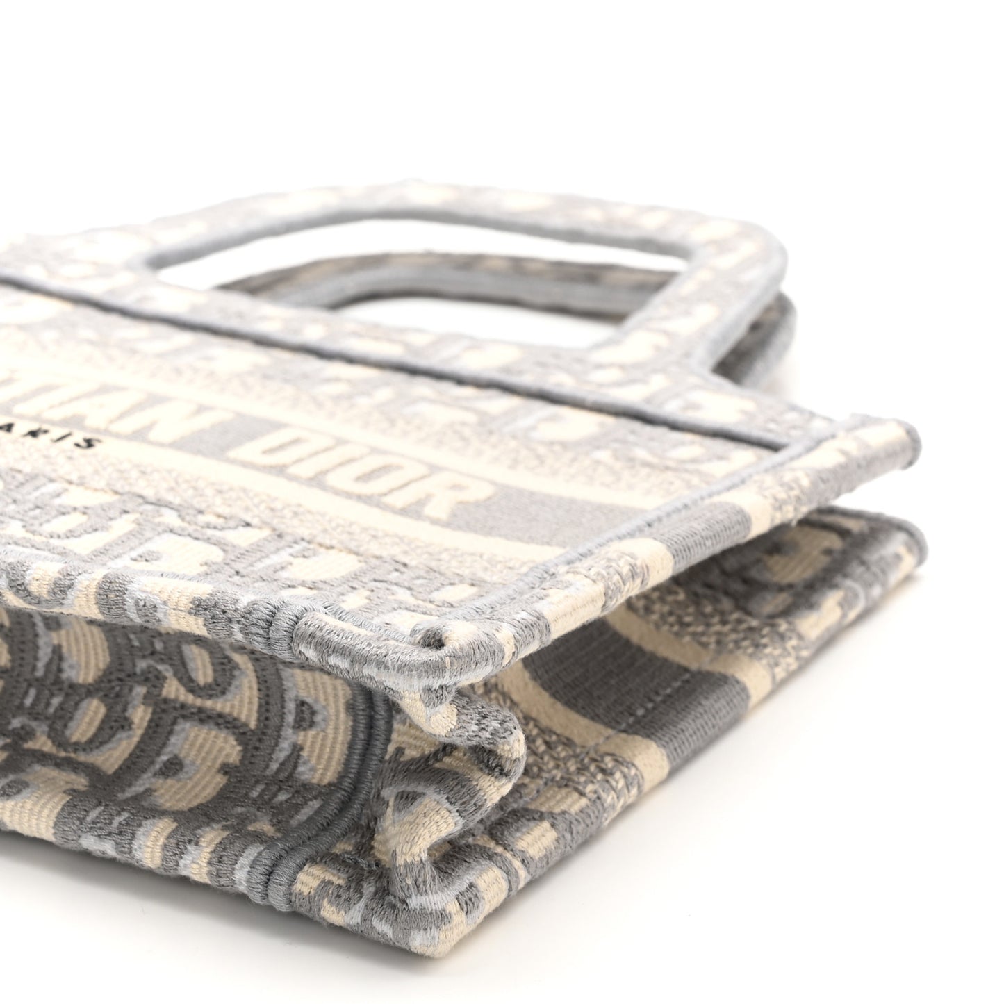 Oblique Mini Book Tote Grey Multicolor
