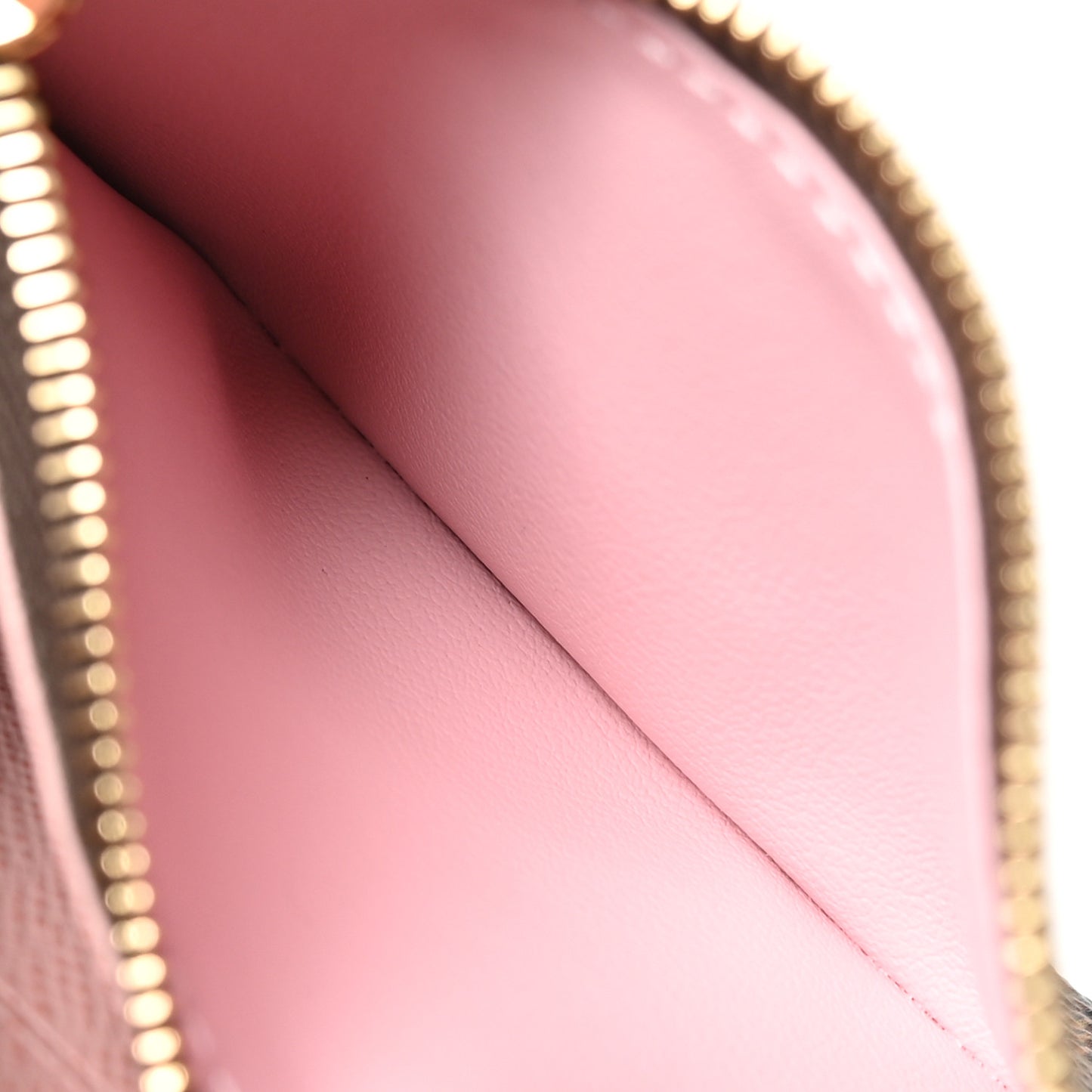 Damier Ebene Rosalie Coin Purse Rose Ballerine