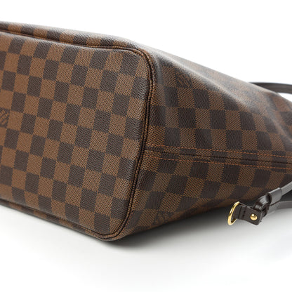 Louis Vuitton Damier Ebene Neo Neverfull MM Rose Ballerine 7 of 11