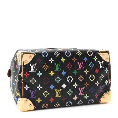 Louis Vuitton Monogram Multicolor Speedy 30 Black 3 of 8