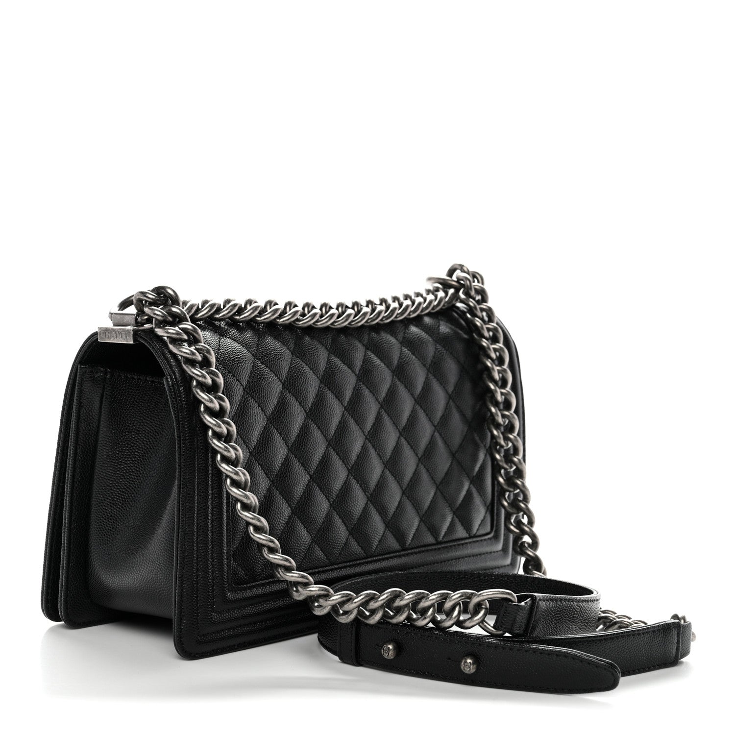 Chanel Caviar Quilted Medium Boy Flap Black 3 of 11