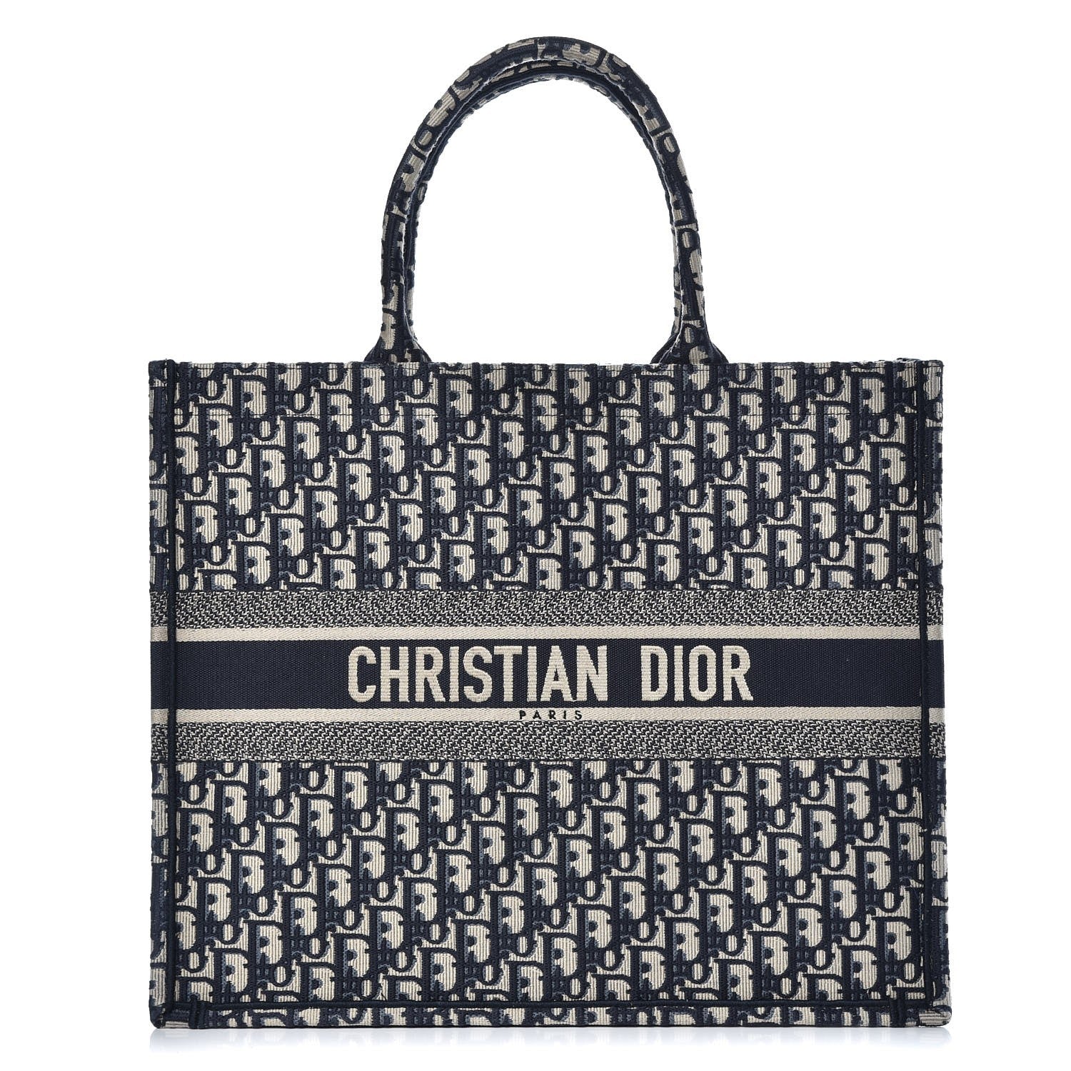 Christian Dior Oblique Book Tote Blue Multicolor 1 of 9