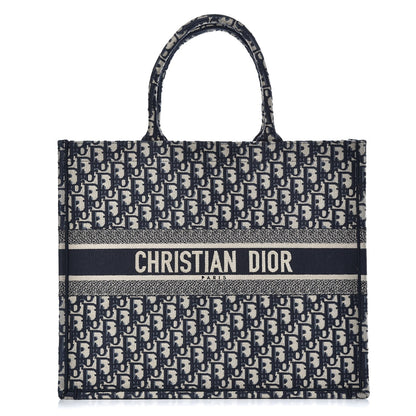 Christian Dior Oblique Book Tote Blue Multicolor 1 of 9