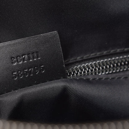 Gucci GG Supreme Monogram Web Messenger Bag Black 7 of 9