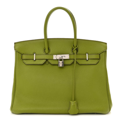 Hermes Togo BIRKIN 35 Vert Anis 1 of 11