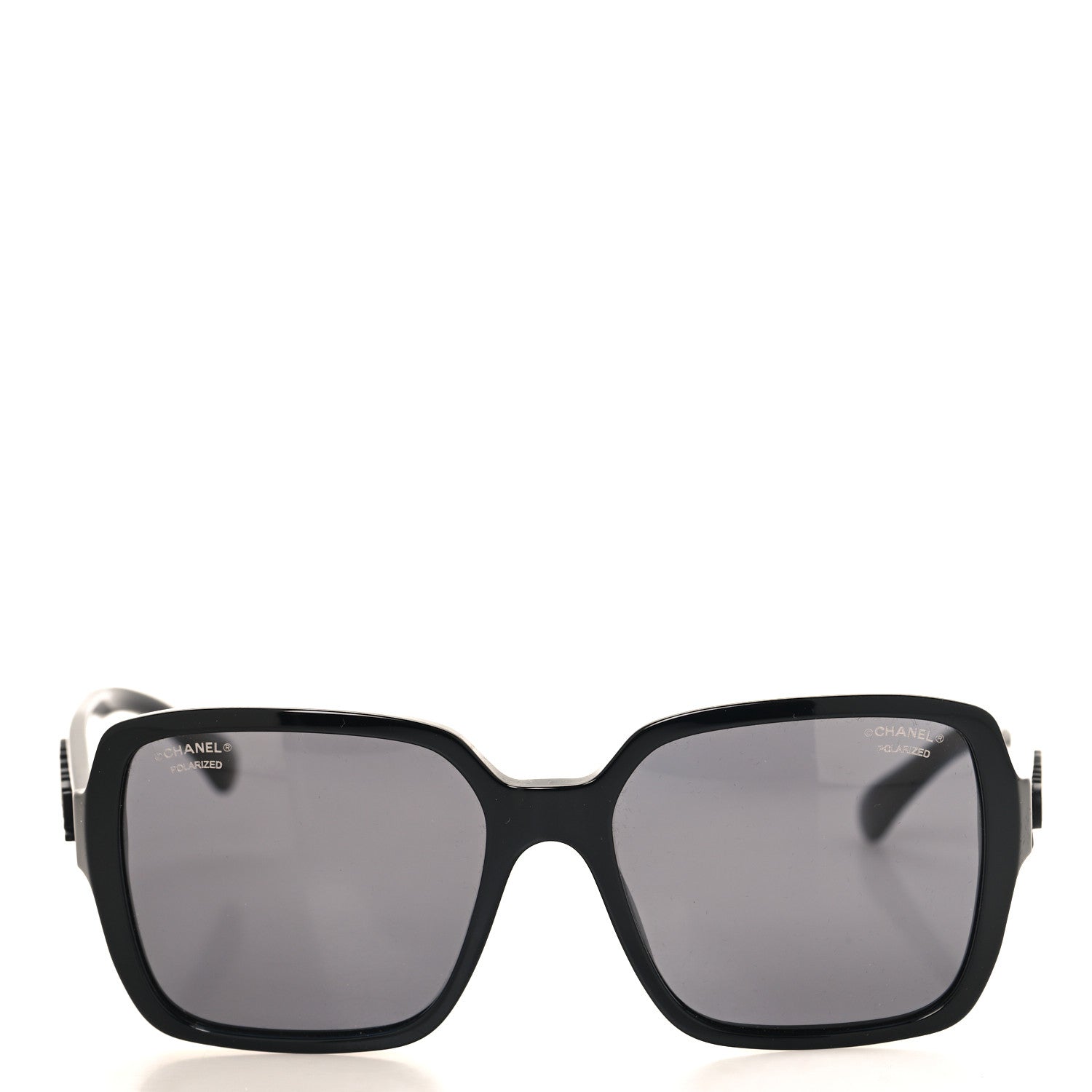 Chanel Acetate Square Sunglasses 5408 Black 2 of 7